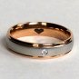 2 pcs Personalized Titanium Steel Couples Rings, Engagement Rings, Wedding bands, His and Her Rings