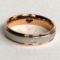 2 pcs Personalized Titanium Steel Couples Rings, Engagement Rings, Wedding bands, His and Her Rings