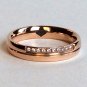 2 pcs Personalized Titanium Steel Couples Rings, Engagement Rings, Wedding bands, His and Her Rings