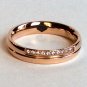 2 pcs Personalized Titanium Steel Couples Rings, Engagement Rings, Wedding bands, His and Her Rings