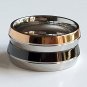 2 pcs Personalized Titanium Steel Couples Rings, Engagement Rings, Wedding bands, His and Her Rings