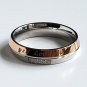 2 pcs Personalized Titanium Steel Couples Rings, Engagement Rings, Wedding bands, His and Her Rings