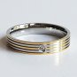2 pcs Personalized Titanium Steel Couples Rings, Engagement Rings, Wedding bands, His and Her Rings