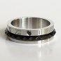2 pcs Personalized Titanium Steel Couples Rings, Engagement Rings, Wedding bands, His and Her Rings