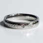 2 pcs Personalized Titanium Steel Couples Rings, Engagement Rings, Wedding bands, His and Her Rings