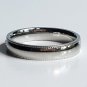 2 pcs Personalized Titanium Steel Couples Rings, Engagement Rings, Wedding bands, His and Her Rings