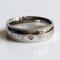 2 pcs Personalized Titanium Steel Couples Rings, Engagement Rings, Wedding bands, His and Her Rings