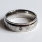 2 pcs Personalized Titanium Steel Couples Rings, Engagement Rings, Wedding bands, His and Her Rings