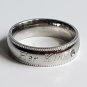 2 pcs Personalized Titanium Steel Couples Rings, Engagement Rings, Wedding bands, His and Her Rings