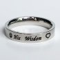 2 pcs Personalized Titanium Steel Couples Rings, Engagement Rings, Wedding bands, His and Her Rings