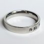 2 pcs Personalized Titanium Steel Couples Rings, Engagement Rings, Wedding bands, His and Her Rings