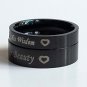 2 pcs Personalized Titanium Steel Couples Rings, Engagement Rings, Wedding bands, His and Her Rings