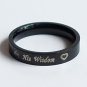 2 pcs Personalized Titanium Steel Couples Rings, Engagement Rings, Wedding bands, His and Her Rings