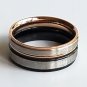 2 pcs Personalized Titanium Steel Couples Rings, Engagement Rings, Wedding bands, His and Her Rings