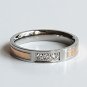 2 pcs Personalized Titanium Steel Couples Rings, Engagement Rings, Wedding bands, His and Her Rings