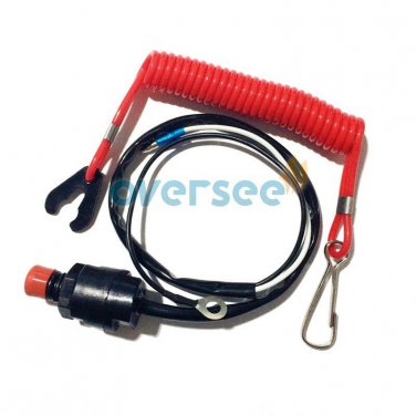 Boat Outboard Motor Kill Stop Switch Safety Lanyard for Yamaha 6E9-82575-09