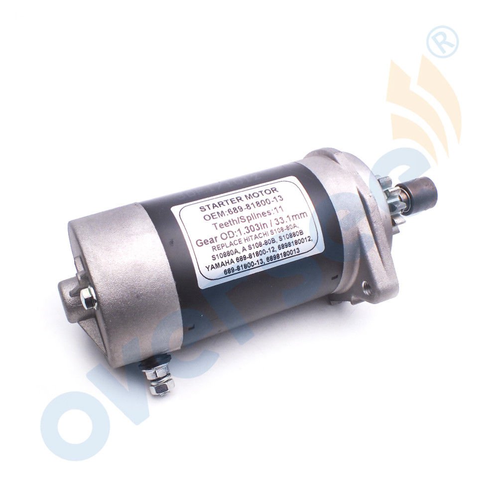 STARTER MOTOR For 25HP 30 HP YAMAHA Outboard Engine 61N 61T 689-81800-00/12