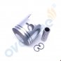 PISTON ASSY RING SET 3B2-00001-00/01 FOR Tohatsu Nissan Outboard 9.8HP 8HP 50MM