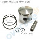 3C8-00001-3 /4 STD Piston Set WITH RINGS For Toahtsu Outboard M40D 40HP