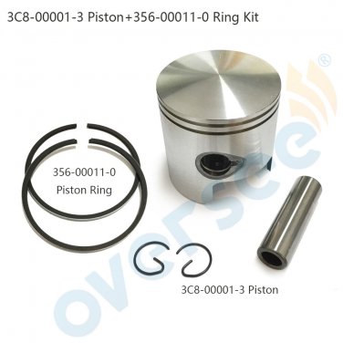 3C8-00001-3 /4 STD Piston Set WITH RINGS For Toahtsu Outboard M40D 40HP
