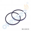 682-11610-01-00 PISTON RING STD for Yamaha Motor,Parsun,Powetec 9.9HP 15HP 63V