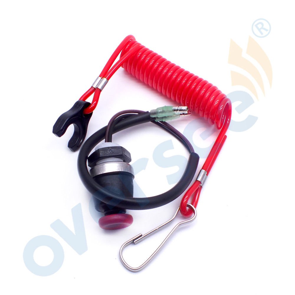 Safety Stop Switch & Lanyard 398068300 398068300M For Tohatsu Nissan