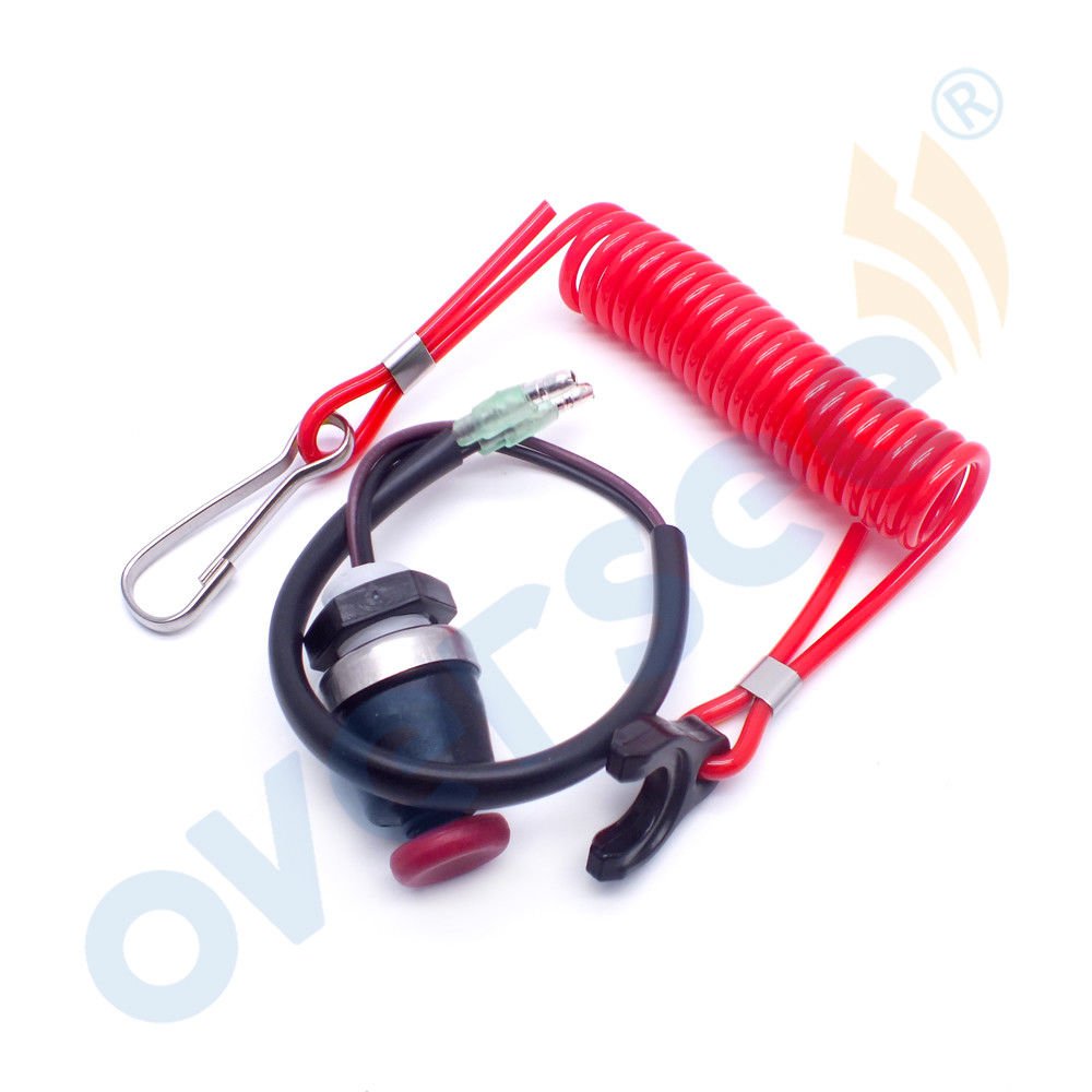 Safety Stop Switch & Lanyard 398068300 398068300M For Tohatsu Nissan