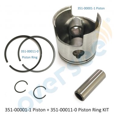 PISTON KIT RING SET fit Tohatsu Nissan Outboard M NS 9.9HP 15HP 351-00001 55MM