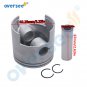 3pcs 688-11635 Piston Kit &688-11604 Ring +025 For Yamaha Outboard 2T 75 85 90HP