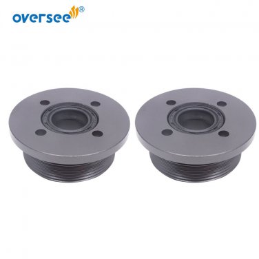 2pcs 6H1-43821-11 End Cap with Seals For Yamaha Outboard Tilt Trim 60-75-85-90HP