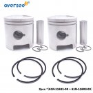 2pcs 61N-11631-00-95 STD Piston Set For Yamaha Parsun 25 30HP Outboard 61N-11631 2pcs 61N-11631-00-95 STD Piston Set For Yamaha Parsun 25 30HP Outboard 61N-11631