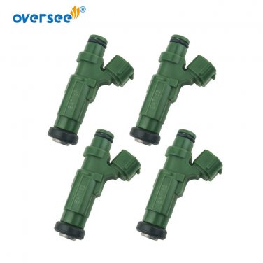 4pcs 63P-13761-01 Fuel Injector Green New Version For Yamaha Outboard F150 HP 4T