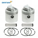 2pcs 6G1-11631 Piston &6G1-11610 Ring STD Kit For Yamaha Outboard 2T 6-8HP Motor 2pcs 6G1-11631 Piston &6G1-11610 Ring STD Kit For Yamaha Outboard 2T 6-8HP Motor
