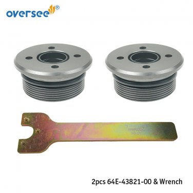 2pcs 64E-43821 Screw Trim Cylinder &Wrench For Yamaha 115-225HP Outboard 1993-UP