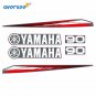 For Yamaha 90hp 2 Stroke Outboard Graphics/Sticker Kit Top Cowling Sticker