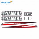 For Yamaha 85hp 2 Stroke Outboard Graphics/Sticker Kit Top Cowling Sticker