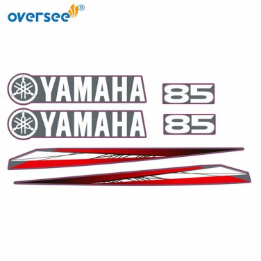 For Yamaha 85hp 2 Stroke Outboard Graphics/Sticker Kit Top Cowling Sticker