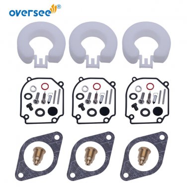 3pcs 6H1-W0093 Carburetor Repair Kit For Yamaha Outboard 2T 75-80-90HP 18-7291