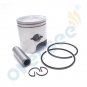 3PCS 6H4-11631 Piston & Rings & Pin Kit STD For Yamaha Outboard 2T 40 50HP 3 Cyl