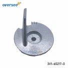 Trim Tab Anode 3V1-60217-0 For Tohatsu 6/8/9.8/9.9/15/18/20HP Outboard 853762T01 Trim Tab Anode 3V1-60217-0 For Tohatsu 6/8/9.8/9.9/15/18/20HP Outboard 853762T01