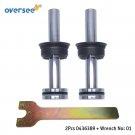 2pcs 0436389 Piston Sub Assy & Wrench For 70-200HP OMC Evinrude Outboard 5007662 2pcs 0436389 Piston Sub Assy & Wrench For 70-200HP OMC Evinrude Outboard 5007662