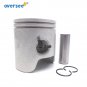 3Pcs 6K5-11631 Piston & Ring 6K5-11601 STD For Yamaha Outboard 2T 60HP 3CYL T60