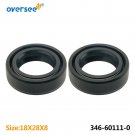 2pcs Oil/Shaft Seal 18mm For Mercury Marine 26-161301 Tohatsu 346-60111 Outboard 2pcs Oil/Shaft Seal 18mm For Mercury Marine 26-161301 Tohatsu 346-60111 Outboard