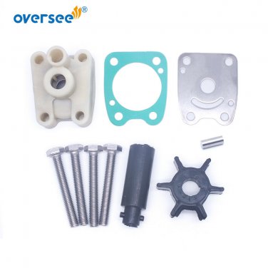 Water Pump Impeller Kit 6E0-W0078-A2 For 2T 4HP 5HP Yamaha Powertec Outboard