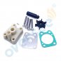 Water Pump Impeller Kit 6E0-W0078-A2 For 2T 4HP 5HP Yamaha Powertec Outboard