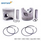 Oversee 64D-11631 + 64D-11642 PISTON & RING SET FOR YAMAHA V4 150-225HP OUTBOARD Oversee 64D-11631 + 64D-11642 PISTON & RING SET FOR YAMAHA V4 150-225HP OUTBOARD