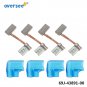 4PCS 69J-43891 Carbon Brush Set For Yamaha Outboard 4T 200-300HP Trim Tilt Motor