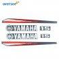 For Yamaha 15HP Two Stroke Outboard Graphics/Sticker Kit Top Cowling Sticker