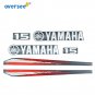 For Yamaha 15HP Two Stroke Outboard Graphics/Sticker Kit Top Cowling Sticker