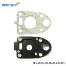 Oversee 6L5-45321 Plate Water Pump &6L5-45315 Gasket For Yamaha 2T 3HP Outboard Oversee 6L5-45321 Plate Water Pump &6L5-45315 Gasket For Yamaha 2T 3HP Outboard
